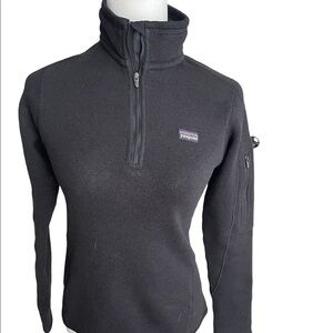 Patagonia Black 1/4-Zip Fleece Size XS